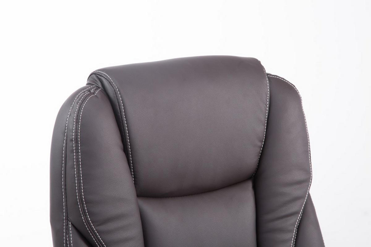 BÜROSTUHL Pacira, Kunstleder Braun - Braun, Textil/Metall (68/127/64cm) - TPFLiving