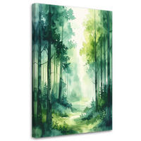 LEINWANDBILD Natur und Botanik 60x90cm - Grün, Textil (60/90cm) - Feeby