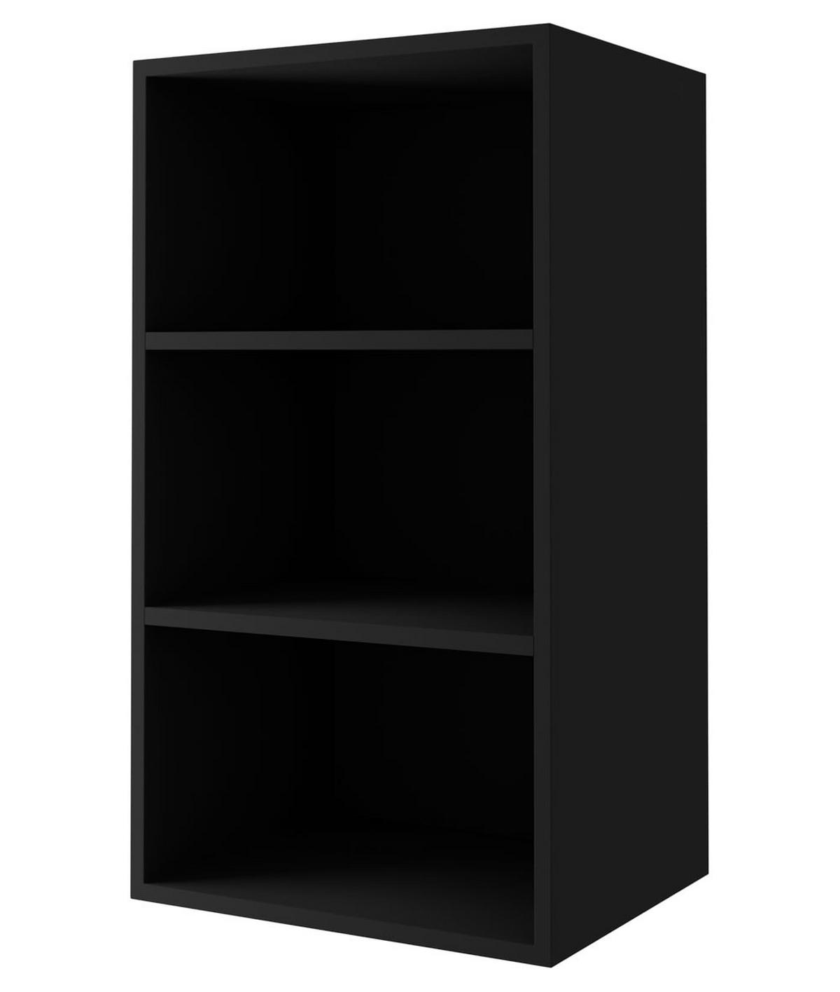 KÜCHENHÄNGESCHRANK Kvantum W2/30 Beige Matt / Schwarz Matt 30 / 32,5 / 72cm - Beige/Schwarz, Holz/Holzwerkstoff (30/72/32.5cm) - Feldmann-Wohnen