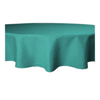 TISCHDECKE Leinenoptik 140 cm rund Petrol - Petrol, Textil (140cm) - TiborTex
