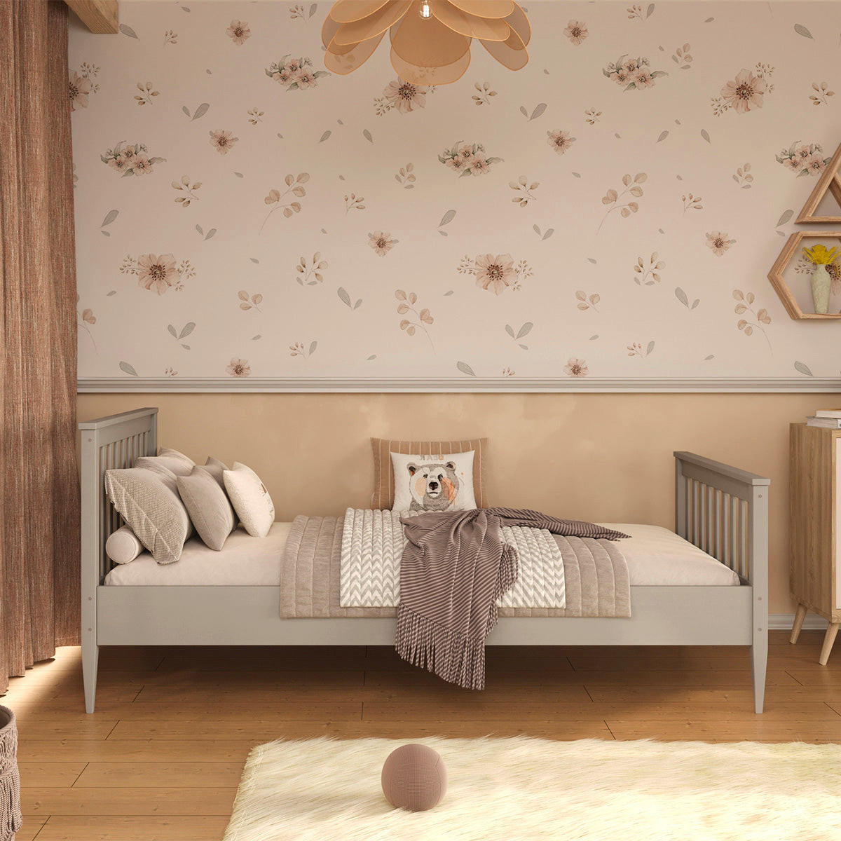 BETT 90/200 Ignas Grau - Grau, Holz (90/200cm) - Petits-meubles