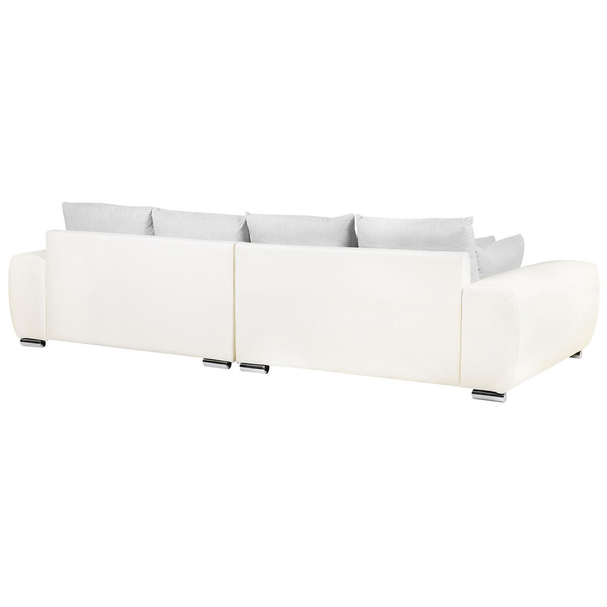 WOHNLANDSCHAFT Polsterbezug Hellgrau Torpo - Beige, Textil (308/84/136cm) - Beliani
