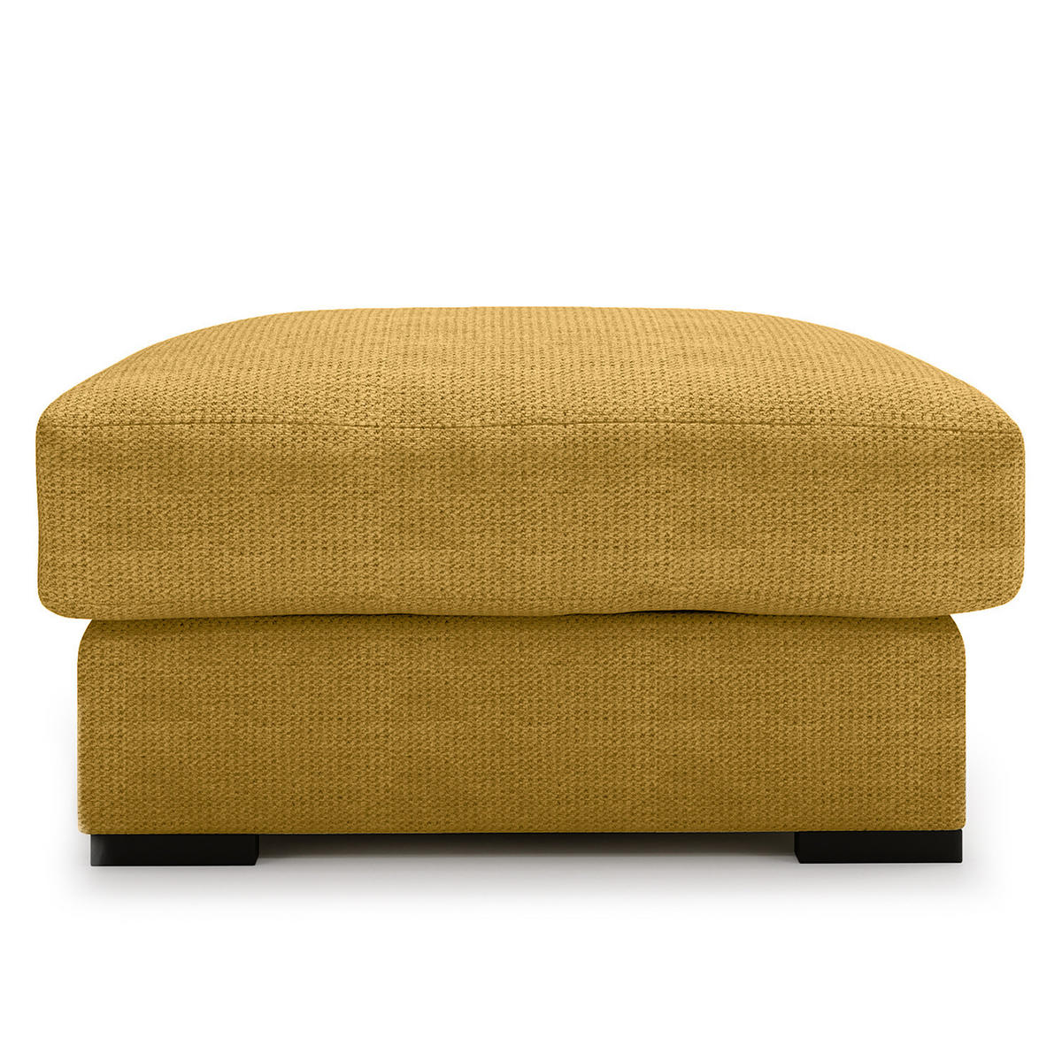 POLSTERHOCKER - Taupe/Schwarz, Kunststoff/Textil (92/42/92cm) - home24