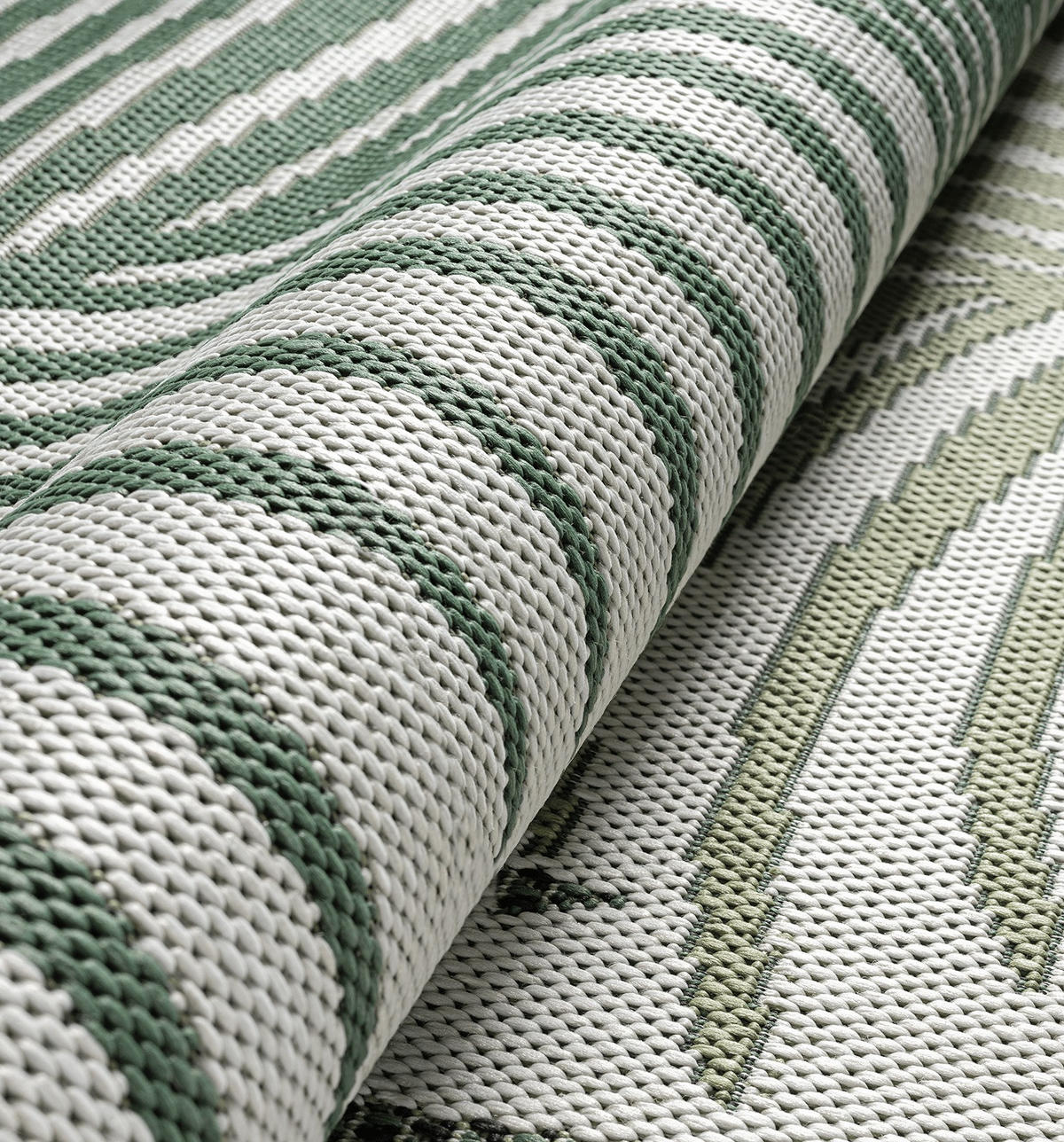 TEPPICHLÄUFER Palmblätter BORNO Polypropylen Grün 80 x 150 cm - Grün, Textil (80/150cm) - KADIMA DESIGN