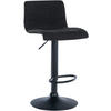 BARHOCKER Stoff schwarz - Schwarz, Textil/Metall (39/84/36cm) - CLP