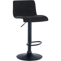 BARHOCKER Stoff schwarz - Schwarz, Textil/Metall (39/84/36cm) - CLP