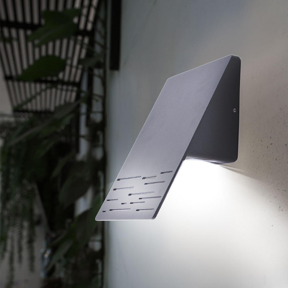 LED AUSSEN-WANDLEUCHTE Aluminium Anthrazit - Anthrazit, Metall (15/20/10.7cm)