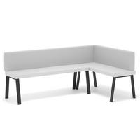 ECKBANK rechts MONO Y Kunstleder glatt, 142/196 cm Weiß - Weiß, Kunststoff/Textil (142/196cm) - Idohome