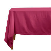 TISCHDECKE weinrot 137/137 cm, 100% Baumwolle - Weinrot, Textil (137/137cm) - Homescapes