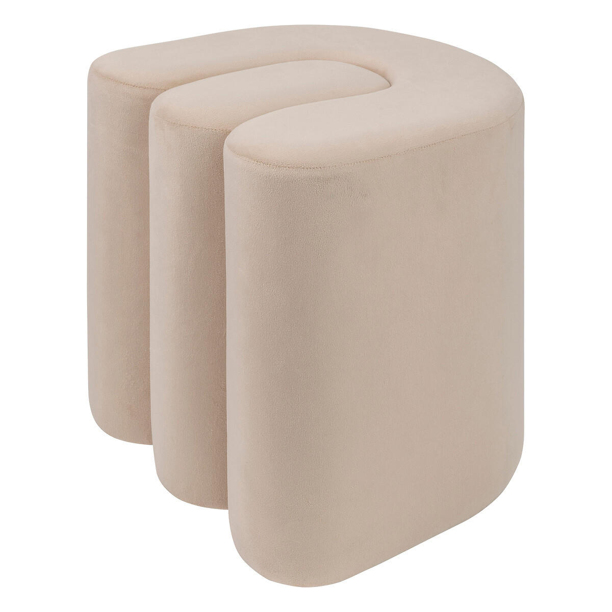 POUF Bolan 39,5/39,5/40,5 cm - Beige, Holzwerkstoff (39.5/40.5/39.5cm) - Atmosphera Createur d´interieur