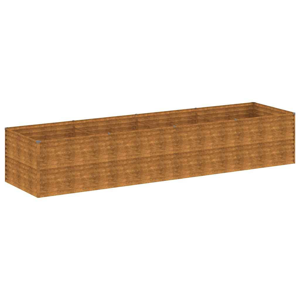 vidaXL Hochbeet Rost 100x69x386 cm