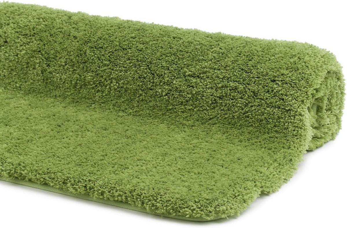 BADTEPPICH Deluxe DUNKELGRÜN 70X120CM - Dunkelgrün, Textil (120/70cm)