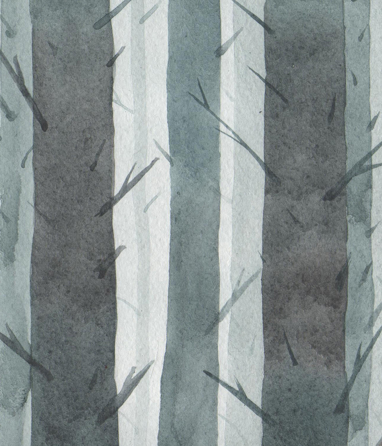 VERDUNKELUNGSROLLO 120x140 cm Bäume - Grau, Textil (120/140cm) - TULUP