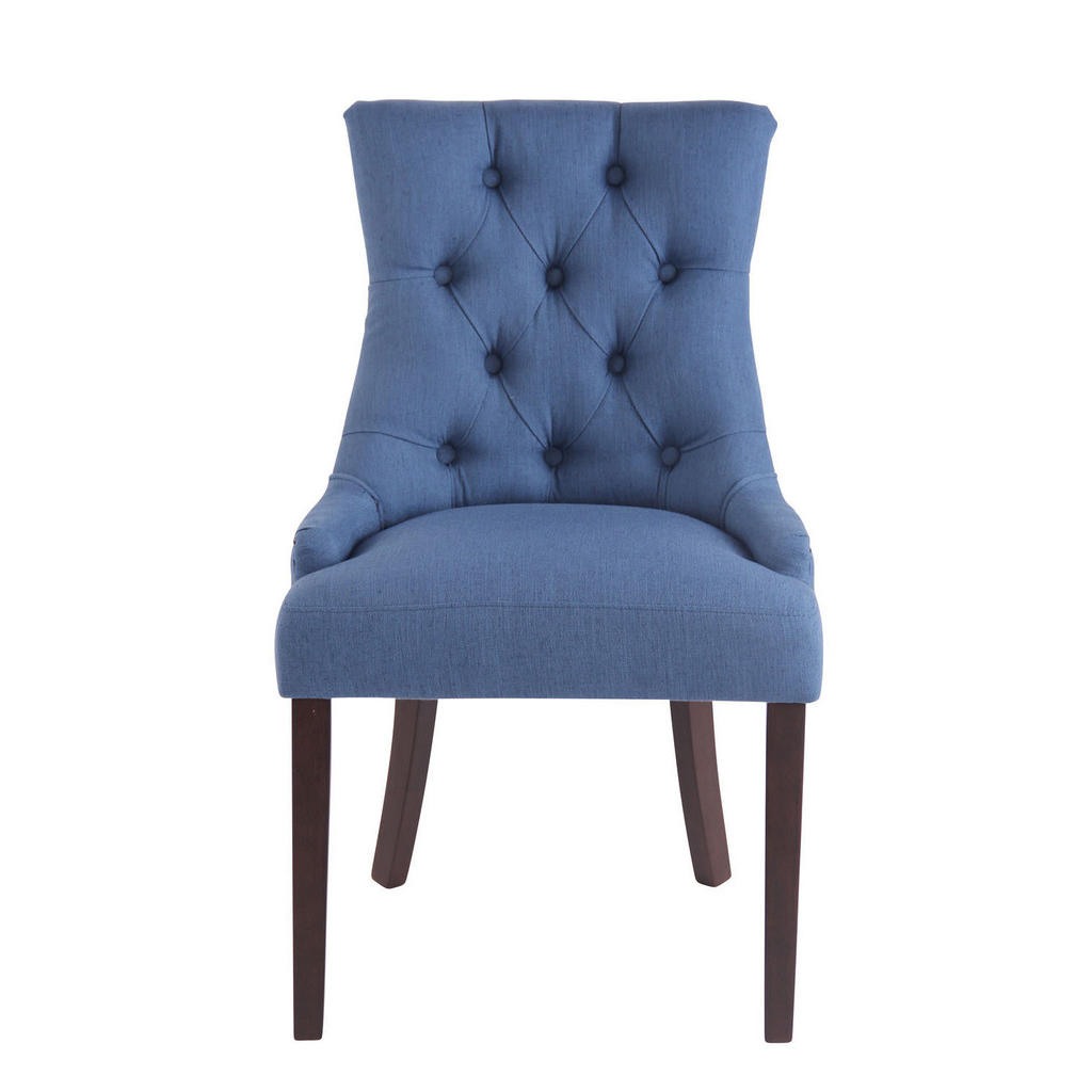 Thumbnail - CLP Wohnzimmerstuhl, Blau, Textil, 55x92x58 cm, Esszimmer, Stühle, Esszimmerstühle