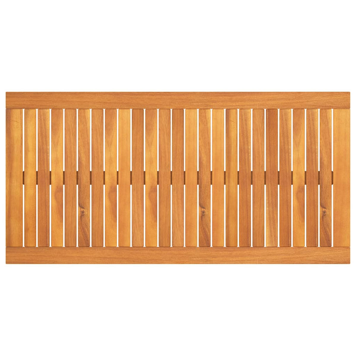 COUCHTISCH 100/50/33 Cm Massivholz Akazie - Braun, Holz (100/50/33cm) - vidaXL