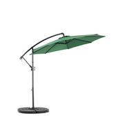 SONNENSCHIRM Rechteckiger Doppelseitig Dunkelgrün 4,5 m - Grün, Metall (294/294cm) - ComfortXL