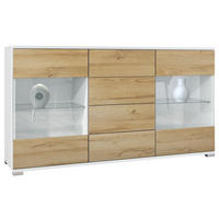 SIDEBOARD Bari Eiche Natur - Eichefarben, Holzwerkstoff (138.5/75.5/35cm) - Vladon