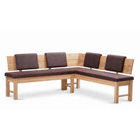 ECKBANK mit Truhe Dyan 2 für 5 Personen Massivholz Wildeiche/Braun - Wildeiche/Braun, Holz (192/167cm) - 58aufmkessel