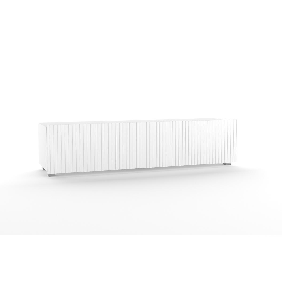 LOWBOARD Kavell mit 2 Türen, 150 cm, stehend/hängend, weiß matt - Weiß, Holzwerkstoff (150/37.5/43cm) - Beautysofa