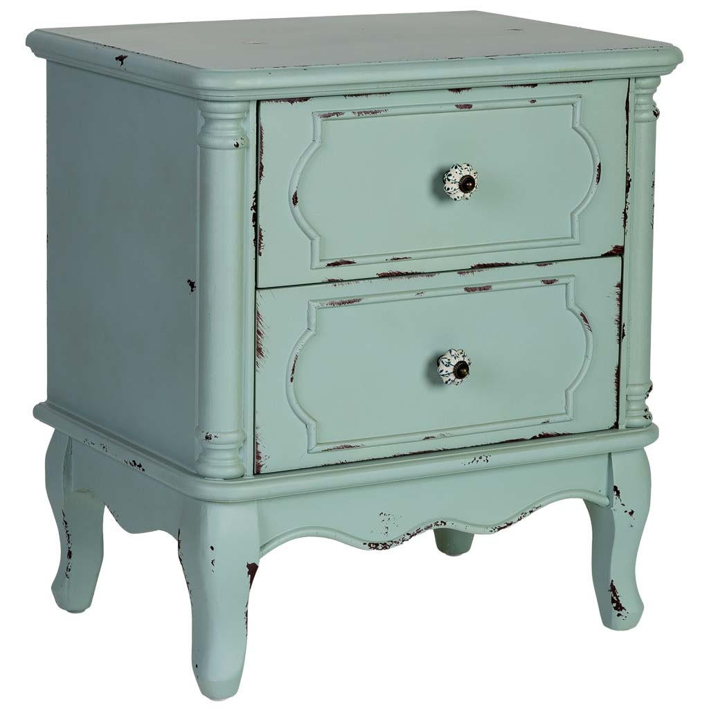 NACHTTISCH aus Holz, 50x36x55cm - Grün, Holz (50/55/36cm) - Wanderlust