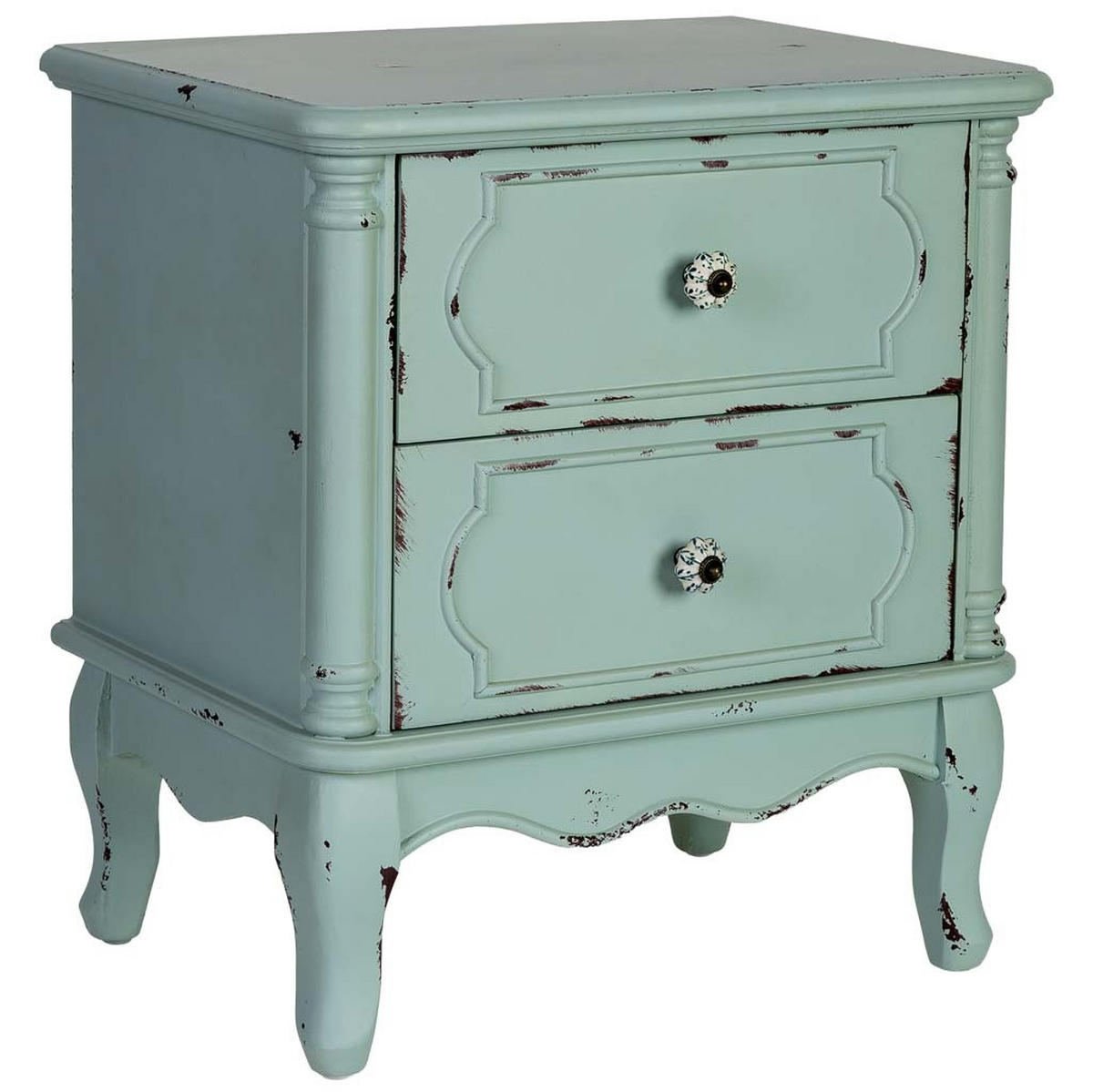 NACHTTISCH aus Holz, 50x36x55cm - Grün, Holz (50/55/36cm) - Wanderlust