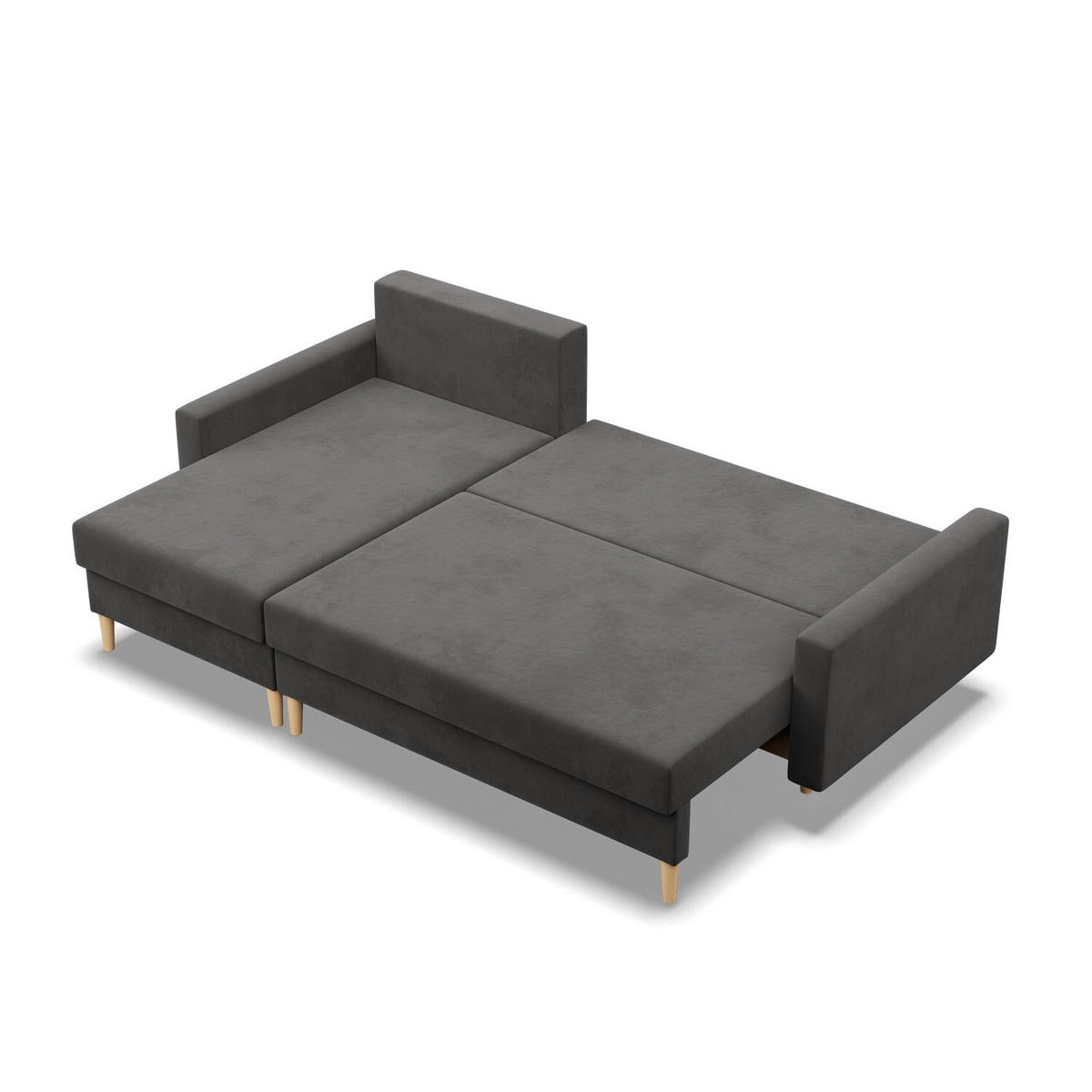 ECKSOFA Blank grau - Grau, Textil (223/140cm) - SIMKAM Furniture