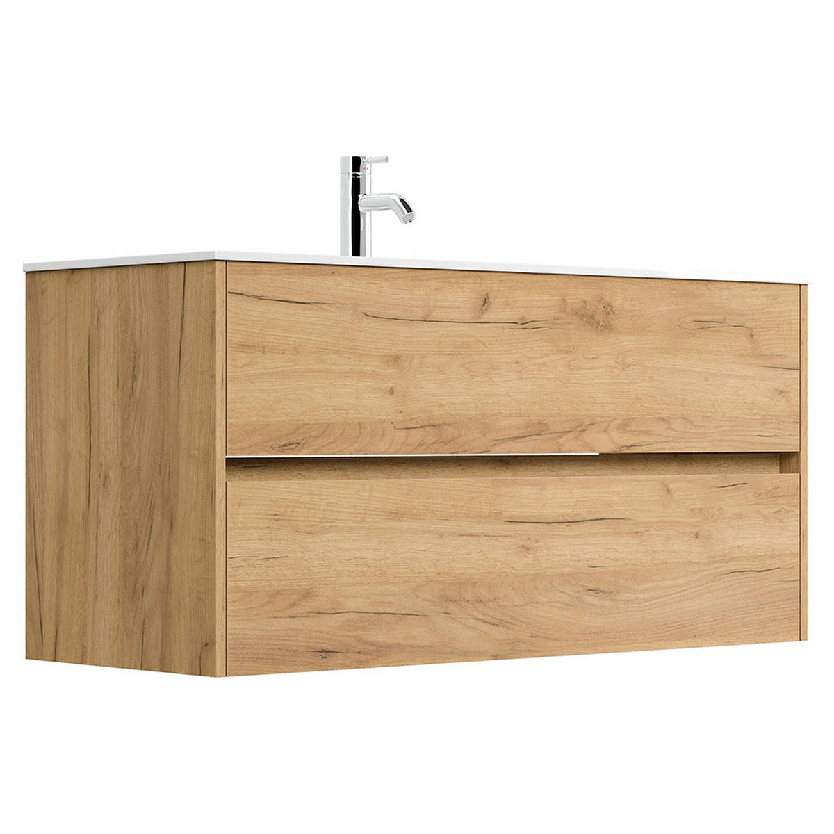 WASCHTISCH Livigno-02 - Braun, Holzwerkstoff (120/59/47cm) - Lomado