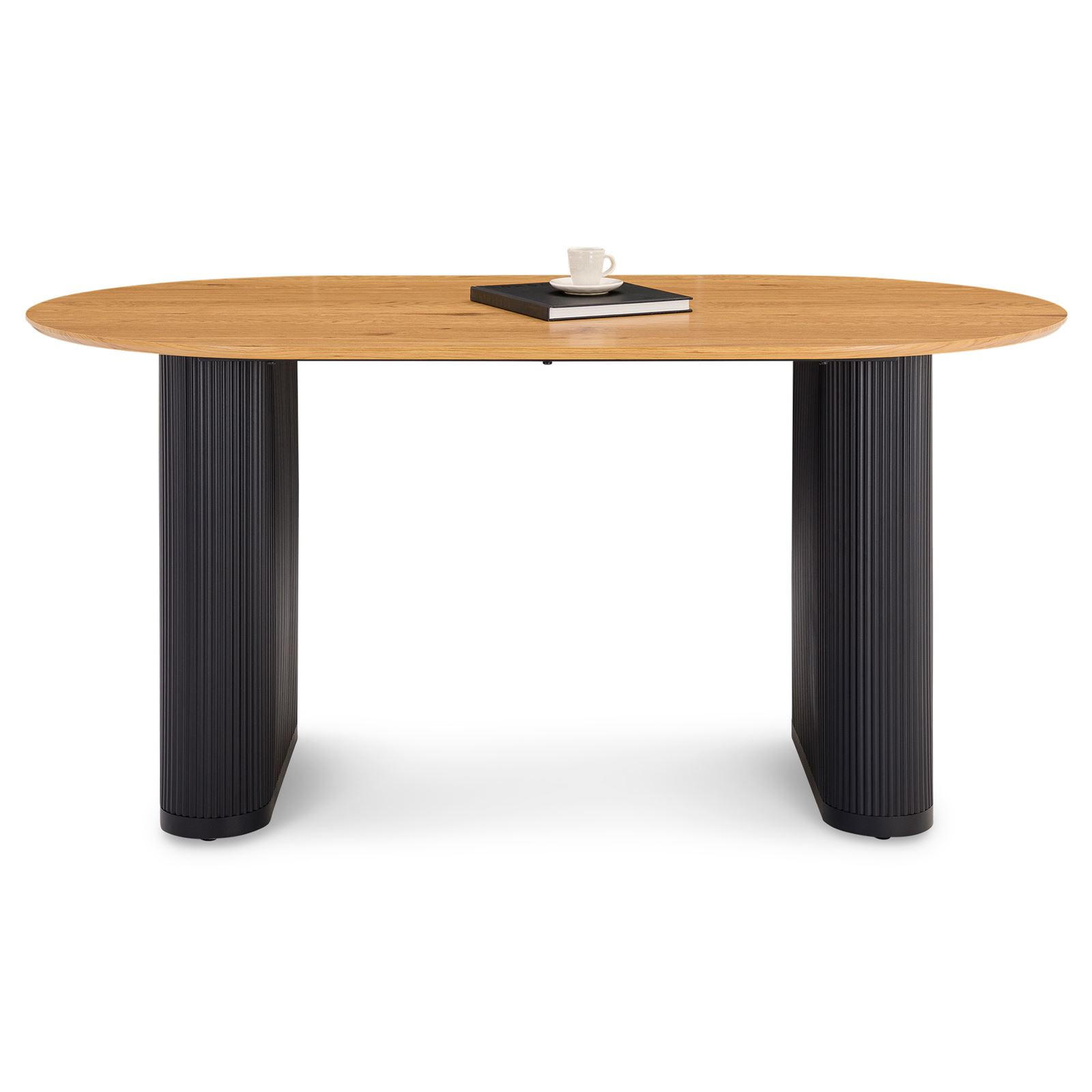 ESSTISCH MAXIM - Eichefarben, Metall (90/160/75cm) - IDIMEX