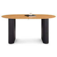 ESSTISCH MAXIM - Eichefarben, Metall (90/160/75cm) - IDIMEX