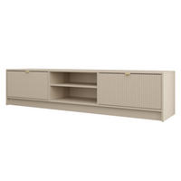 TV-ELEMENT Tireno - Sandfarben/Goldfarben, Holzwerkstoff/Metall (180/40/40cm) - MIRJAN24