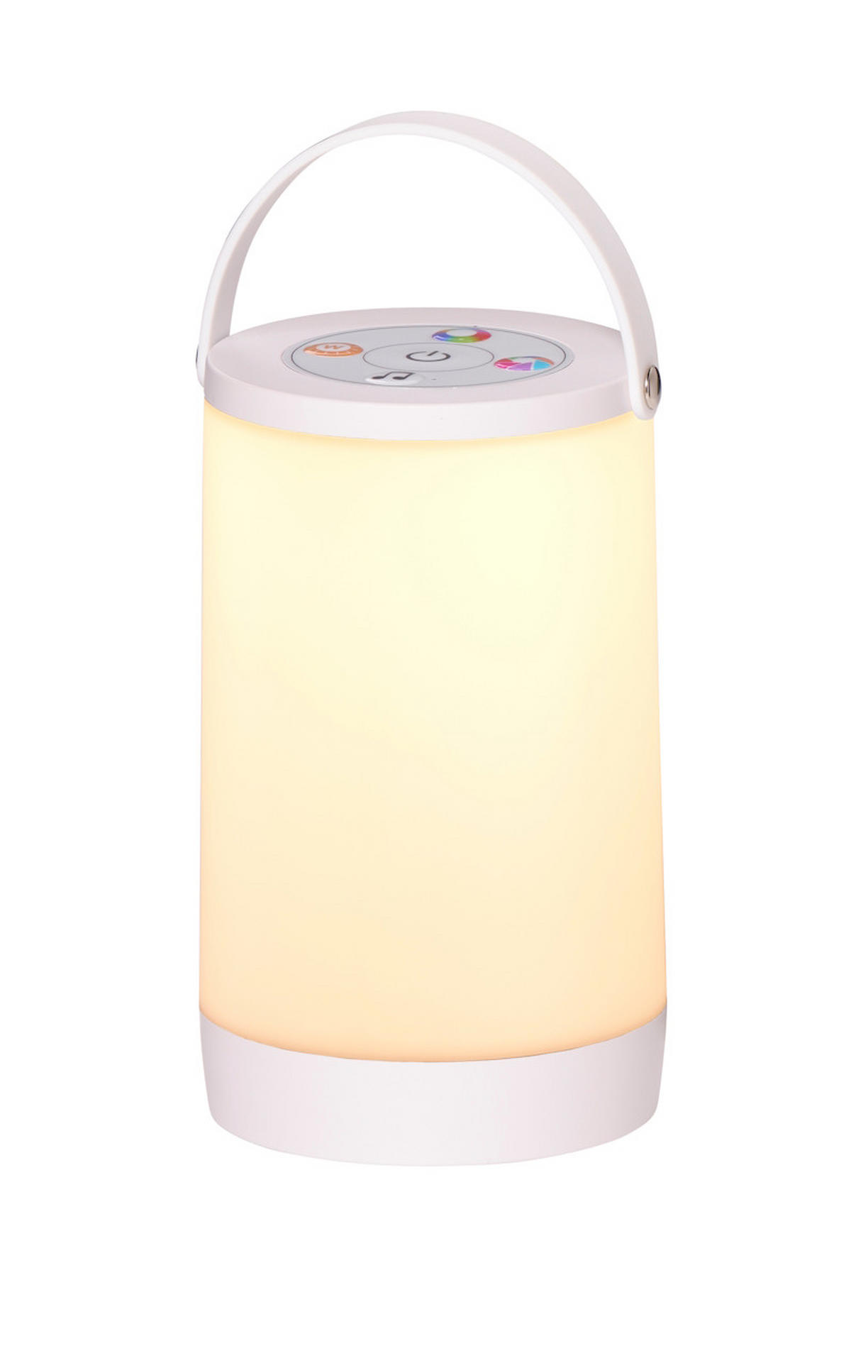 LED-AKKU-LATERNE - mit Farbwechsel und Soundsensor für stimmungsvolle Innen- und Außenbeleuchtung - Weiß, Kunststoff (10.5/10.5/17.5cm) - Northpoint