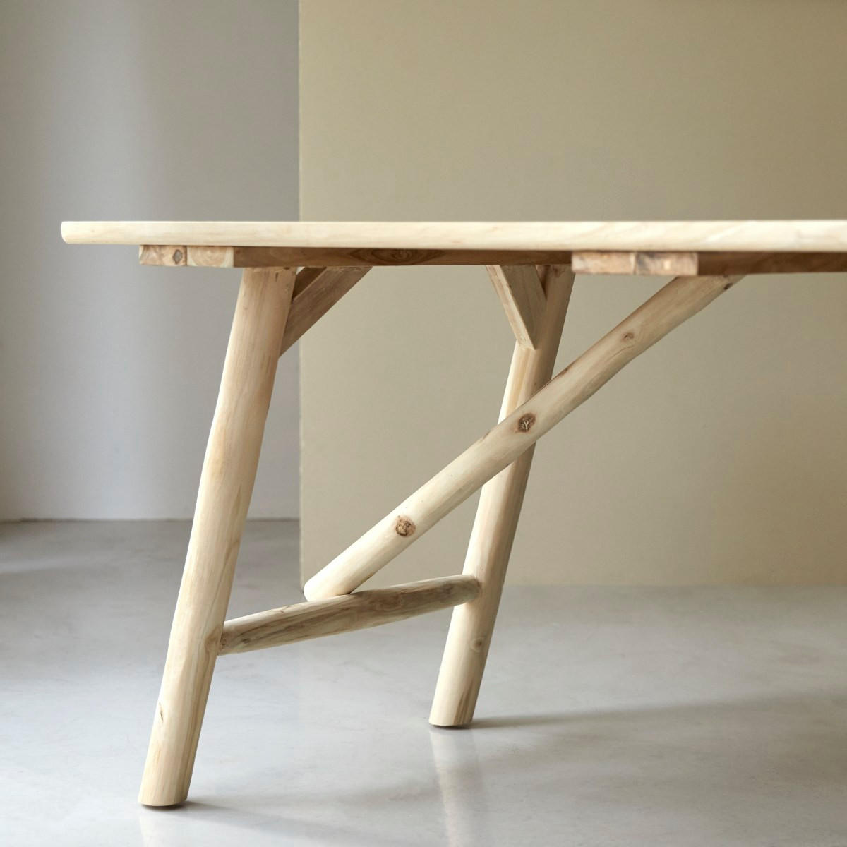 TISCH Mathilda Natur aus Teak - Naturfarben, Holz (85/170/75cm) - Tikamoon