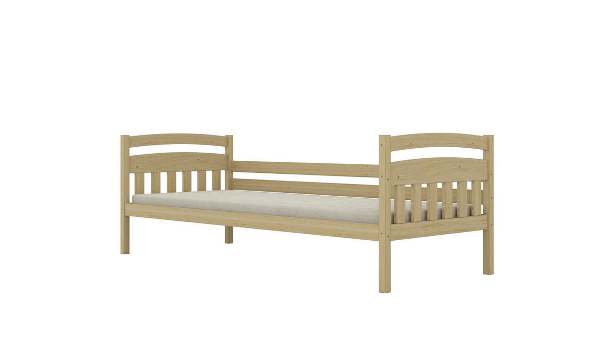 KINDERBETT Tosia mit Matratze 90/200 Natur lackiert 90/200 - Sonoma Eiche, Holz (90/200cm) - RAUMHIRSCH FURNITURE