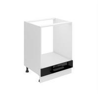 KÜCHENUNTERSCHRANK 60 cm SDP ohne Arbeitsplatte, ohne Tür, Schwarz - Schwarz Hochglanz, Holz (60/82/51.6cm) - B BELINI GROUP