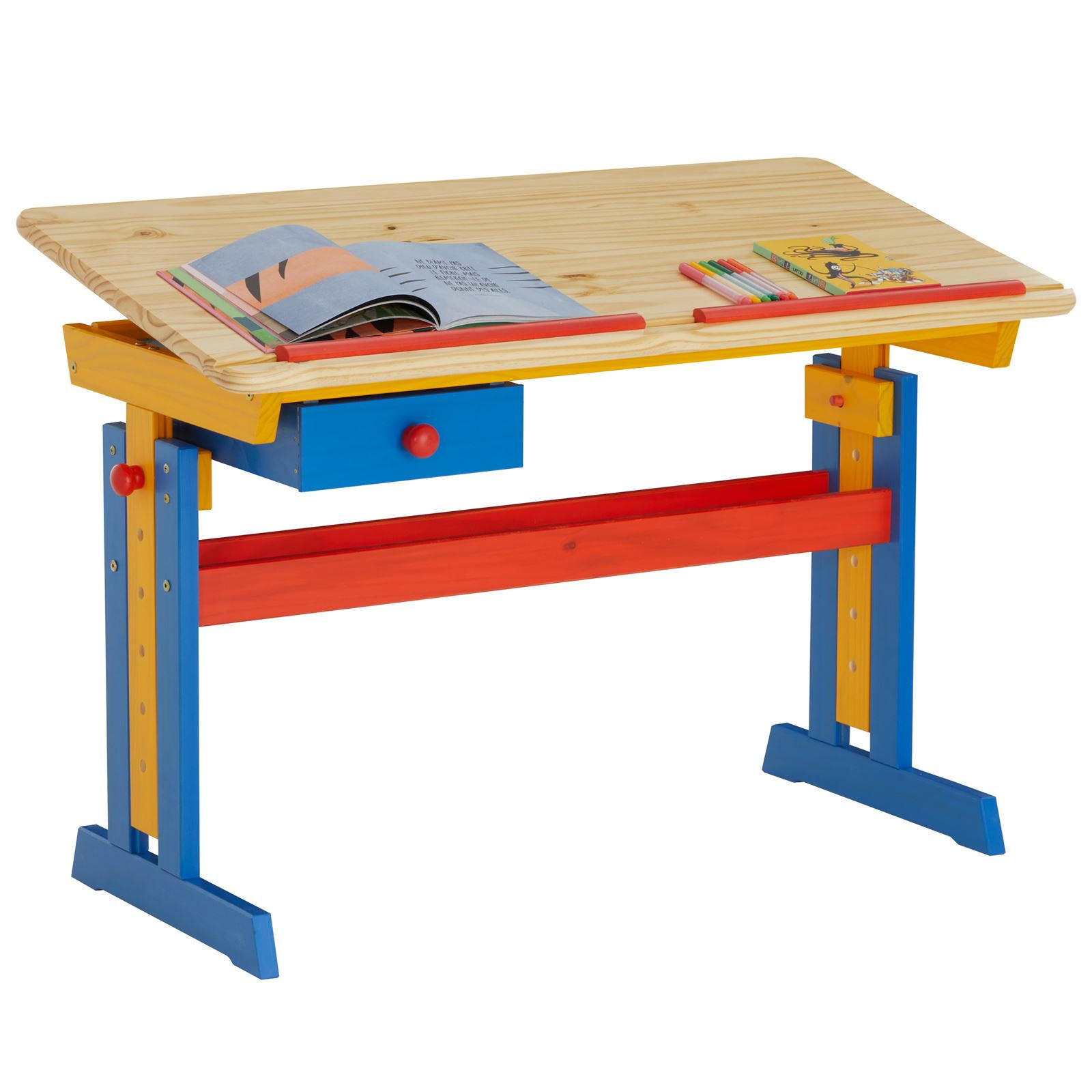 KINDERSCHREIBTISCH FLEXI bunt - Multicolor, Holz (109/75/55cm) - IDIMEX