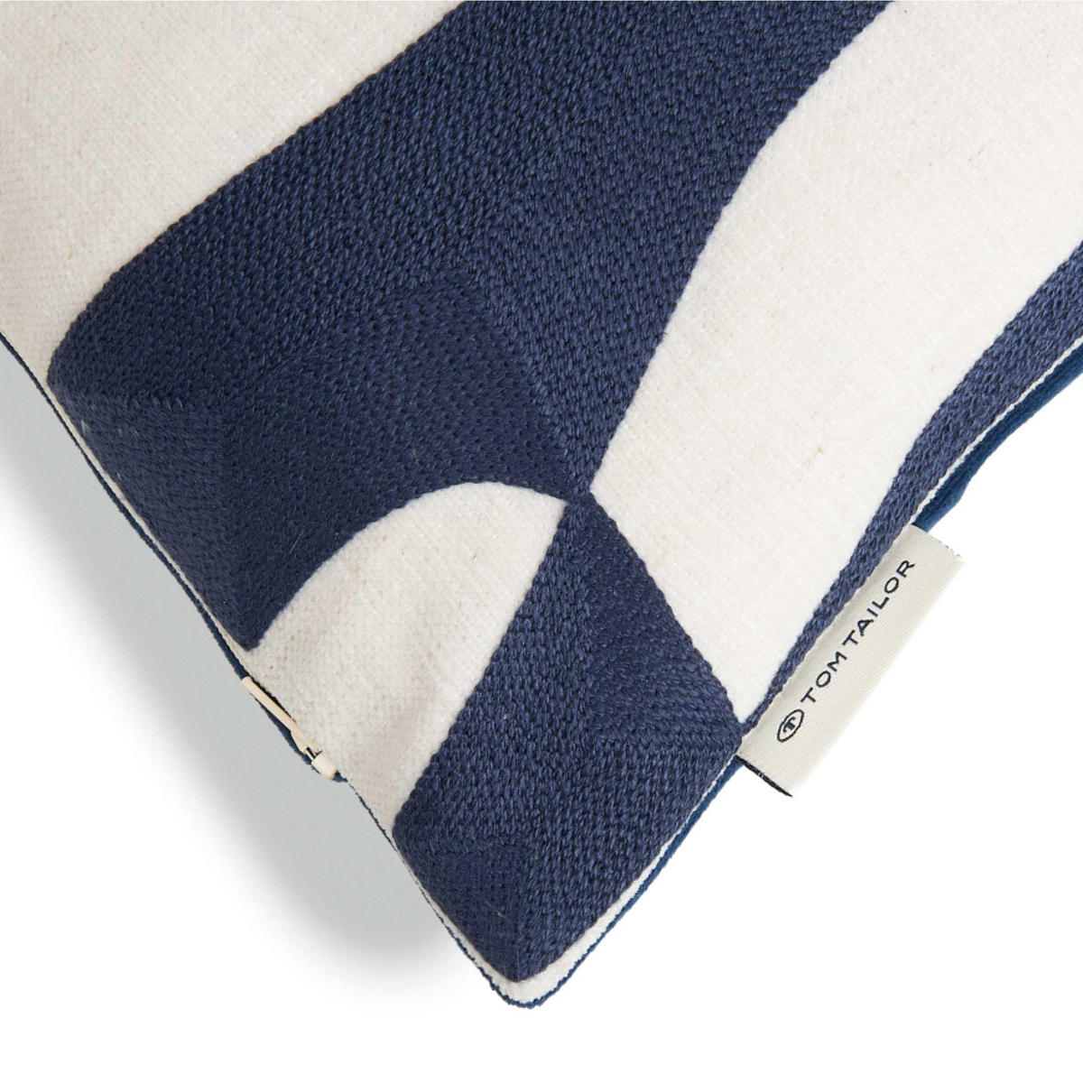 ZIERKISSENHÜLLE DEKOKISSENHÜLLE ORGANICAL - Titanfarben, Textil (45/45cm) - Tom Tailor