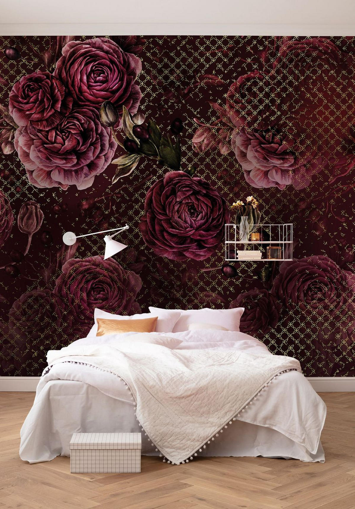 FOTOTAPETE Blumen 350 x 280 cm - Pink, Papier (350/280cm) - Sanders & Sanders