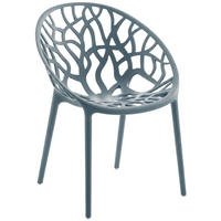 GARTENSTUHL Kunststoff Grau - Grau, Kunststoff (59/80/60cm) - CLP