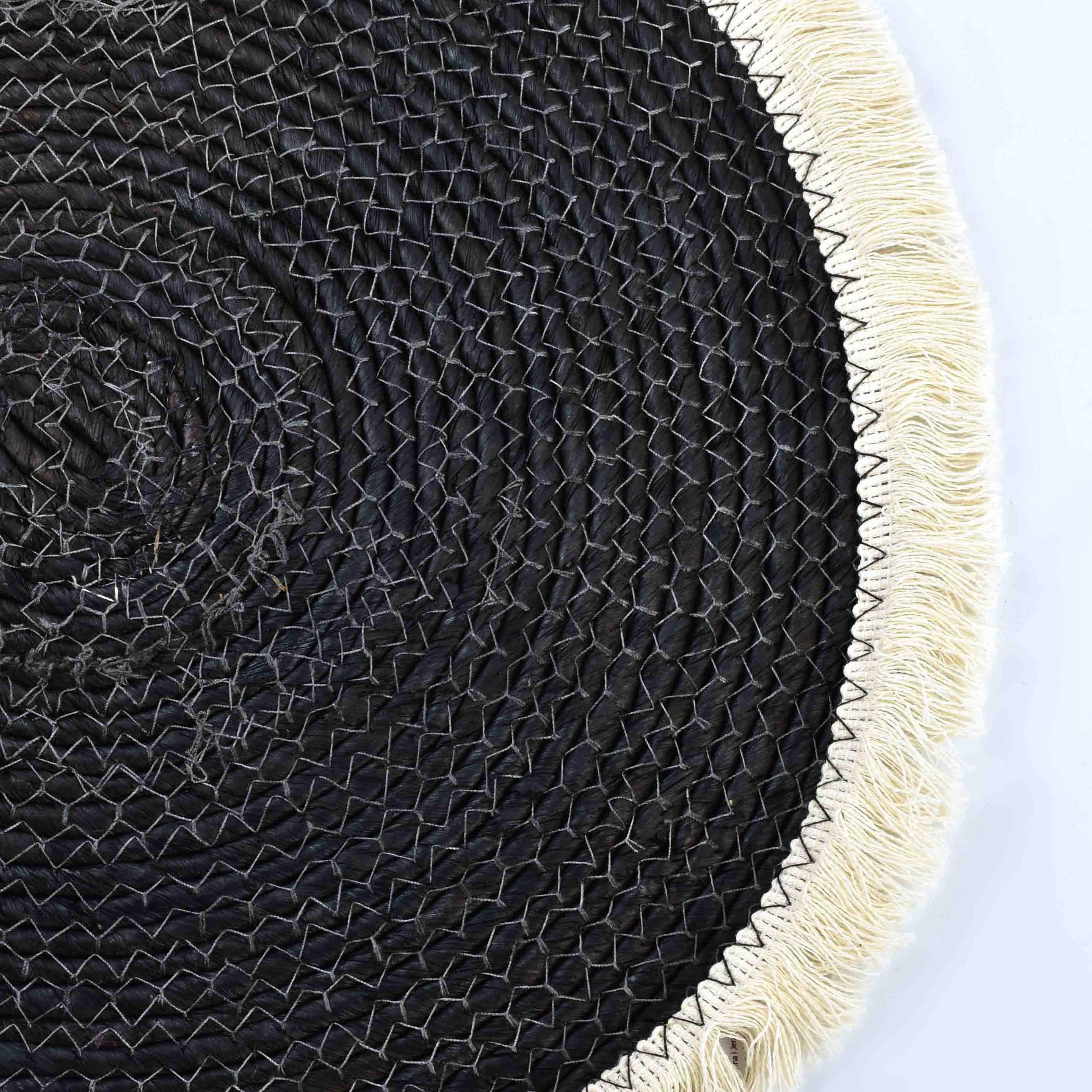 TISCHSET Bali Schwarz 38/38/0.5 cm Naturmaterial - Schwarz, Naturmaterialien (38/38/0.5cm) - Mondex