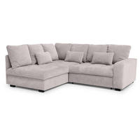 ECKSCHLAFSOFA Ramo mit Bettkasten, Topper gratis, Cappuccino, links - Schwarz/Cappuccino, Textil (229/190cm) - Beautysofa