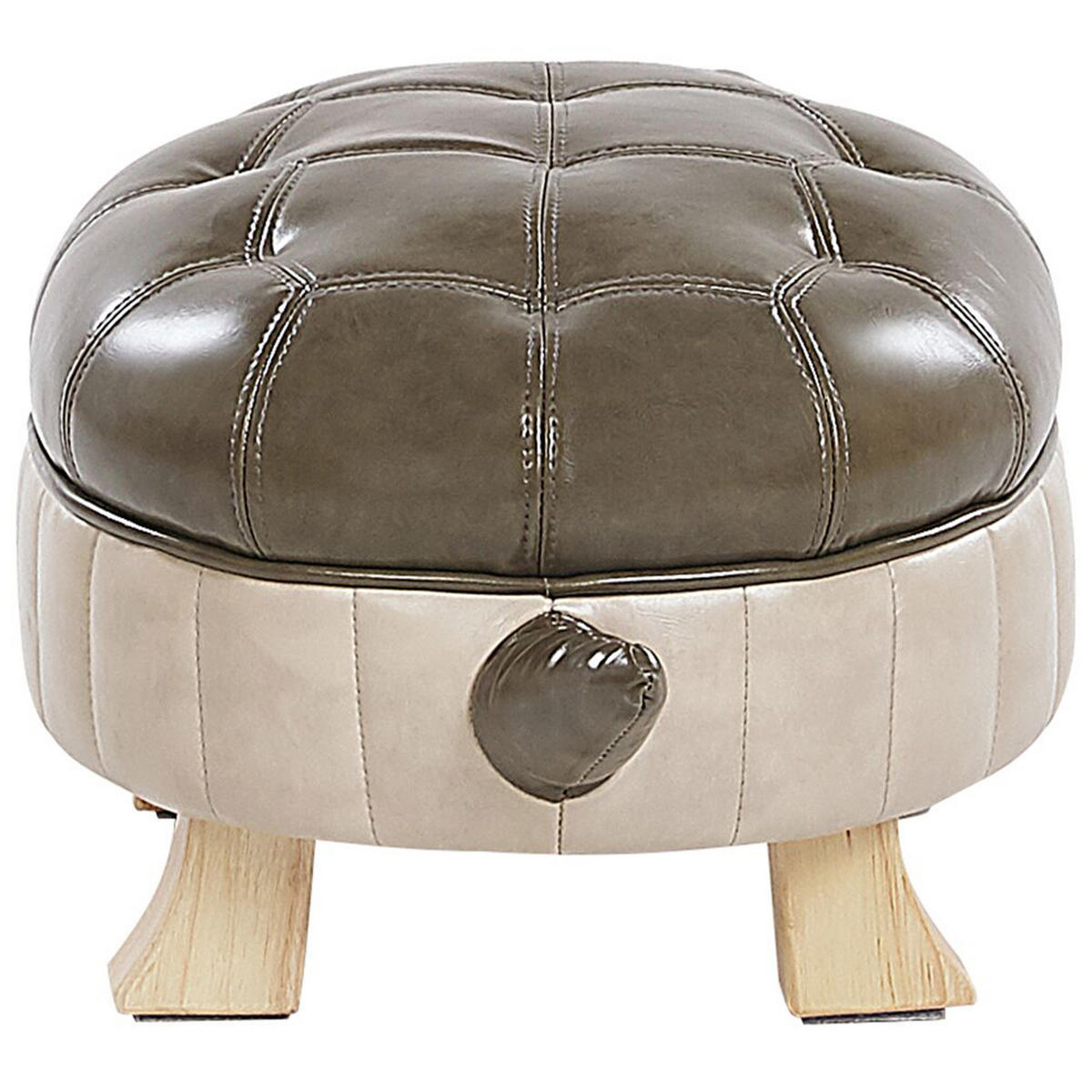 TIERHOCKER Turtle 43/73/26 cm - Grün, Kunststoff/Textil (73/26/43cm) - Beliani