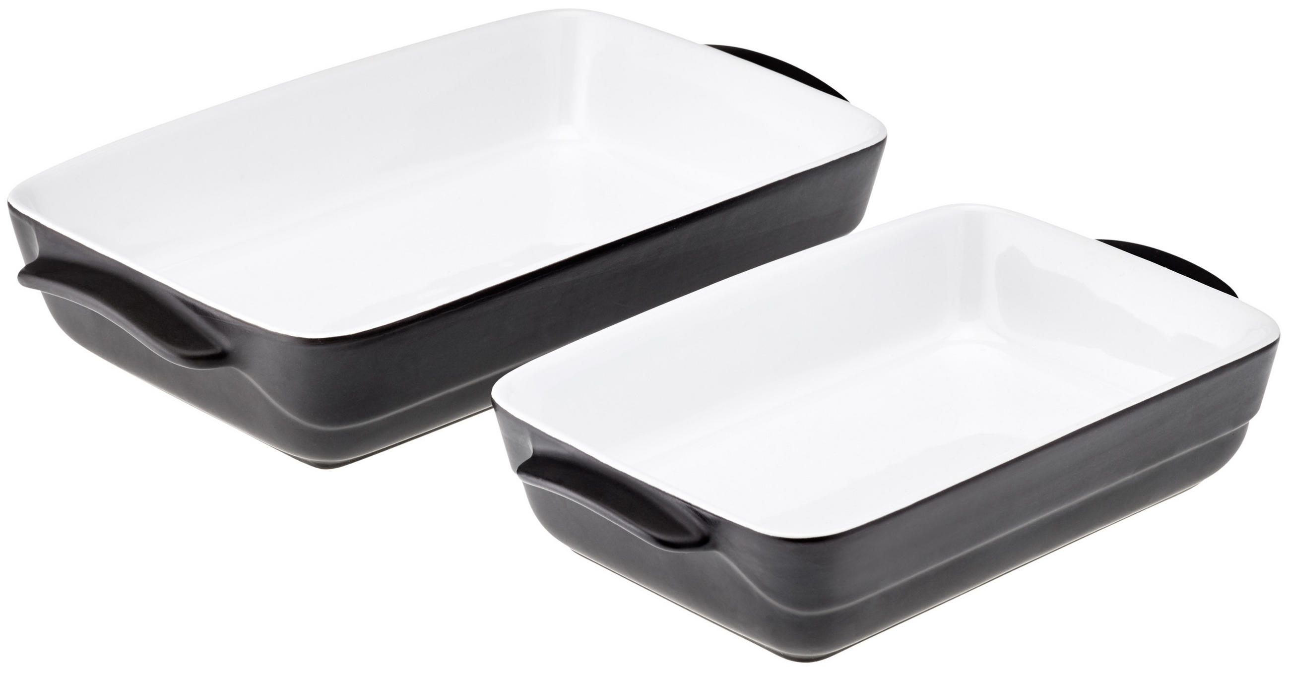 AUFLAUF & Servierform eckig 26 x 16 cm „Schiefer“ - Schieferfarben, Keramik (26/26/5cm) - Magu Cera