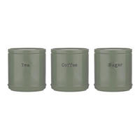 VORRATSDOSEN ACCENTS 3er Set, salbeigrün, 750 ml - Multicolor, Keramik - Price & Kensington