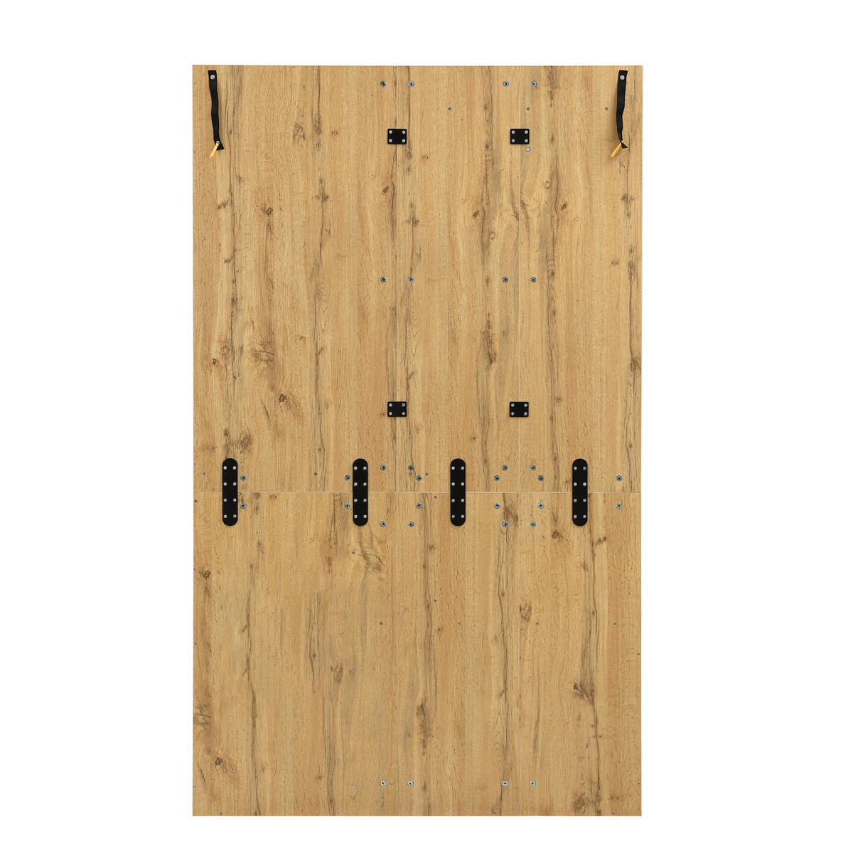 GARDEROBE 110/185,5/37 cm Schwarz/Natur aus MDF mit Spiegel - Schwarz, Holzwerkstoff (37/185.5/110cm) - OKMYHOME