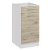 KÜCHENUNTERSCHRANK mit 1 Schublade d40 1sz eiche bordeaux - Bordeaux, Holzwerkstoff (40/82/44cm) - roe furniture