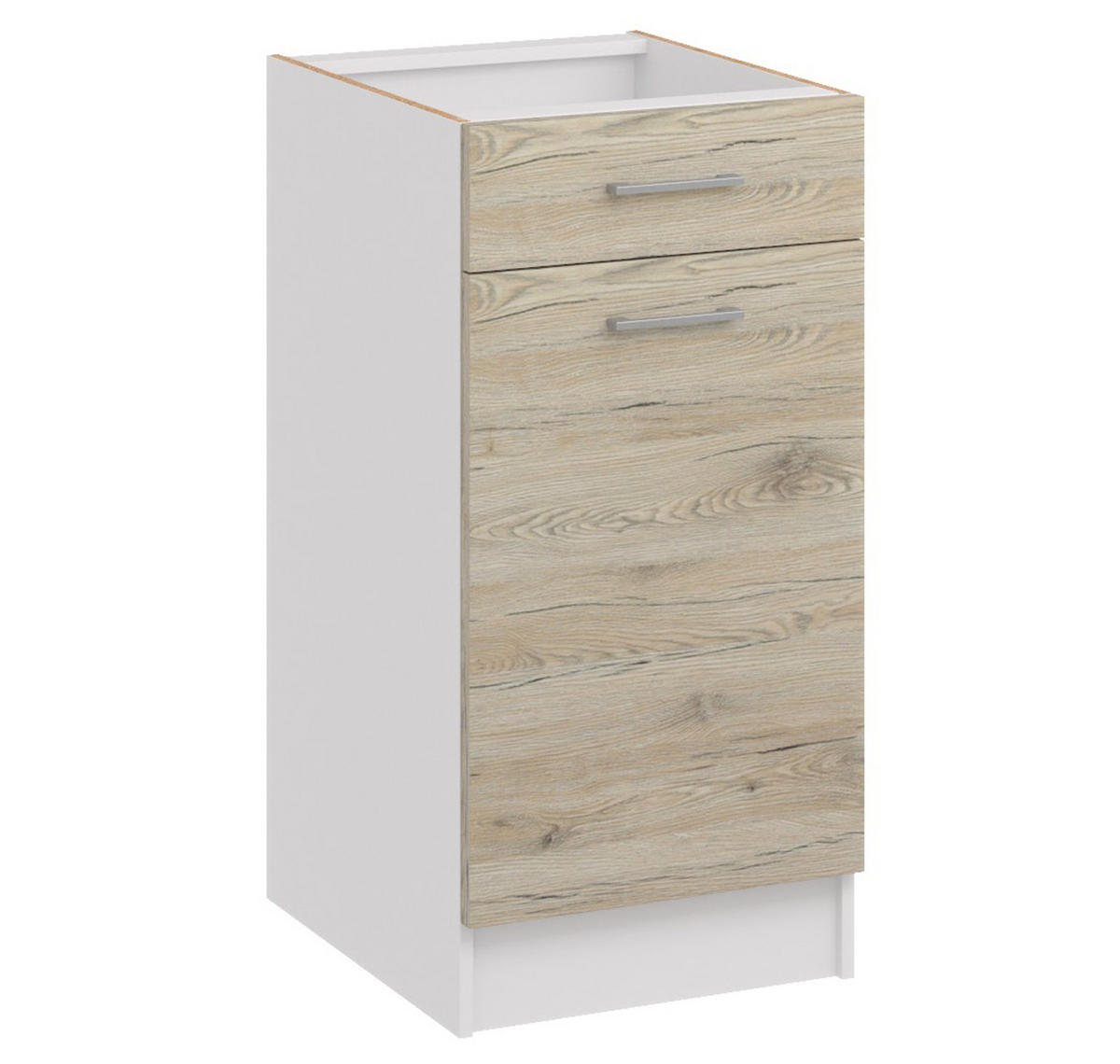 KÜCHENUNTERSCHRANK mit 1 Schublade d40 1sz eiche bordeaux - Bordeaux, Holzwerkstoff (40/82/44cm) - roe furniture