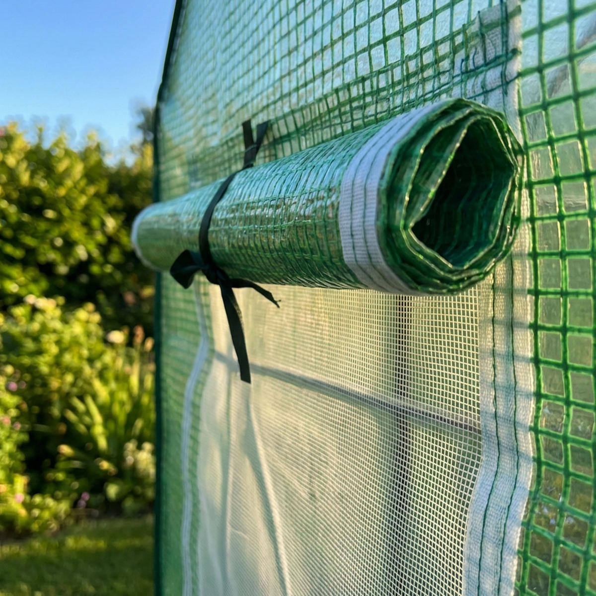 GEWÄCHSHAUS in Hausform, Grün, 200x140x200 cm - Grün, Metall (200/200/140cm) - Akord