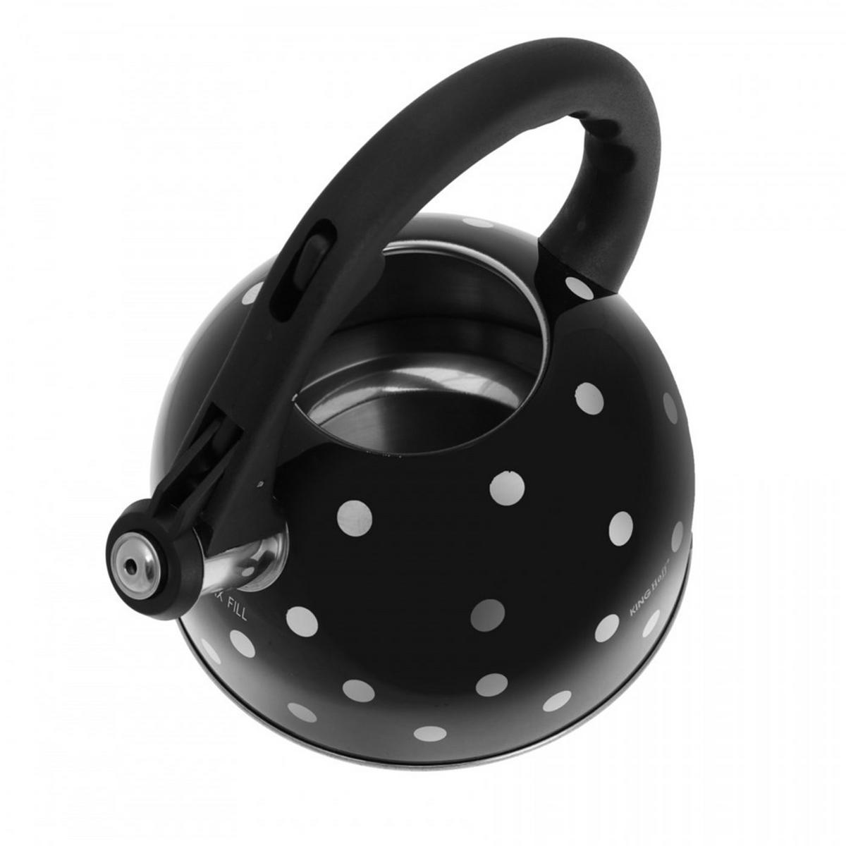 WASSERKESSEL Schwarz 24/20/24 cm KH1051 - Schwarz, Metall (24cm) - Kinghoff 