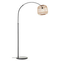 BOGENLAMPE Die Natürliche - Beige, Holz (109.5/36/171cm) - Mokebo