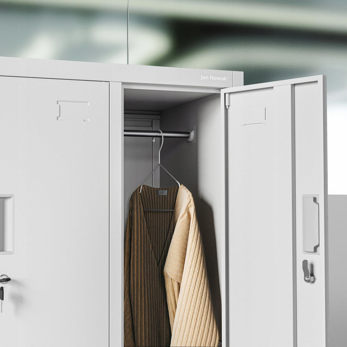 ARBEITSSCHUTZSCHRANK BARTEK 2 Plus - Grau, Metall (56/172/45cm) - Jan Nowak